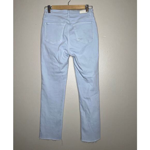 DL1961 High Rise Mara Straight Jeans Light Blue Wash Size 26 No Holes No Rips - Picture 8 of 8
